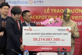 Cán bộ về hưu trúng xổ số độc đắc hơn 58 tỷ đồng