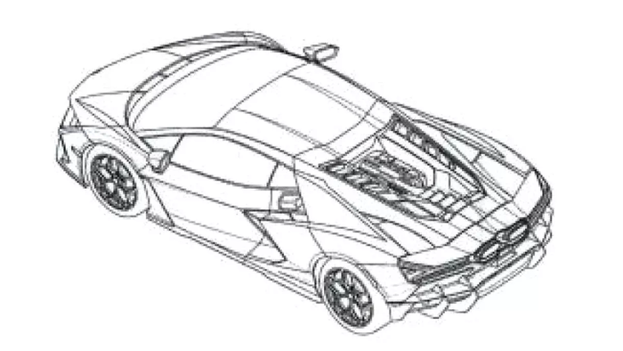 Hé lộ thiết kế của siêu xe kế nhiệm Lamborghini Aventador